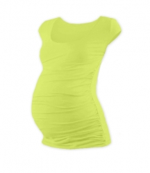 Těhotenské tričko - mini rukáv - JOHANKA - světle zelené