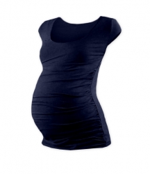 Těhotenské tričko - mini rukáv - JOHANKA - tmavě modré