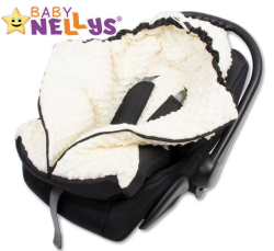 Fusák nejen do autosedačky Baby Nellys ® MINKY - modrý, tyrkys