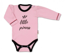 Body dlouhý rukáv, vel. 68, růžové - Little Princess