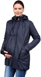 JOŽÁNEK Zimní bunda pro těhotné/nosící - vyteplená, černá, vel. L/XL