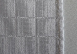 Osuška dětská plenová - tetra BÍLÁ - český výrobce - detail