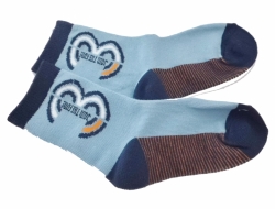 Ponožky dětské bavlna - ČÍSLO modré