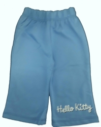Tepláky kojenecké bavlna - HELLO KITTY modré 
