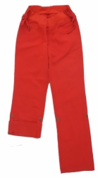 Těhotenské kalhoty 2v1 WINDSTAR - BAVLNA červené 