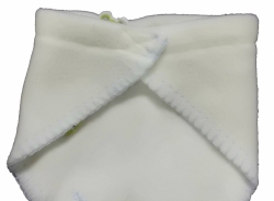 Nákrčník dětský fleece - KROCHETTA - ilustrační foto zapínání na zadní straně