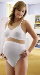 Kalhotky těhotenské - NAD BŘÍŠKO bílé 