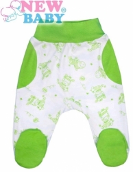 Polodupačky kojenecké bavlna - ZEBRA BABY zelené 