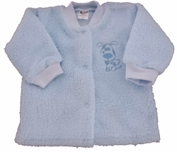 Kabátek kojenecký luna - PEJSEK modrý 
