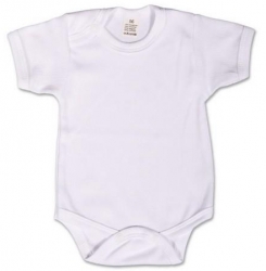 Body kojenecké krátký rukáv - CLASSIC bílé 