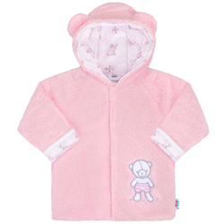 Zimní kabátek/Bundička chlupáčková - NICE BEAR růžová 