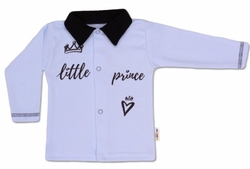 Kabátek kojenecký bavlna - LITTLE PRINCE modrý 
