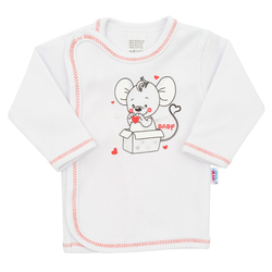 Košilka kojenecká bavlna - BABY MOUSE bílá 