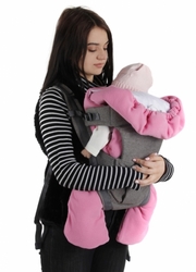 Zavinovačka do autosedačky fleece/bio bavlna - MEDVÍDEK béžová