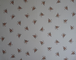 Plenová osuška TETRA 90x100cm -  MÉĎA v růžovém na bílém - Libštátské závody   