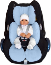 Vložka do autosedačky - výplň TEDDY světle modrá 