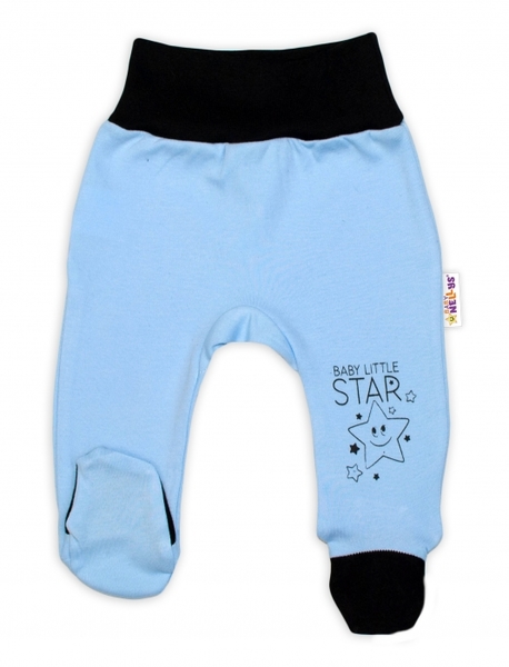 Polodupačky kojenecké bavlna - LITTLE STAR modré - vel.50