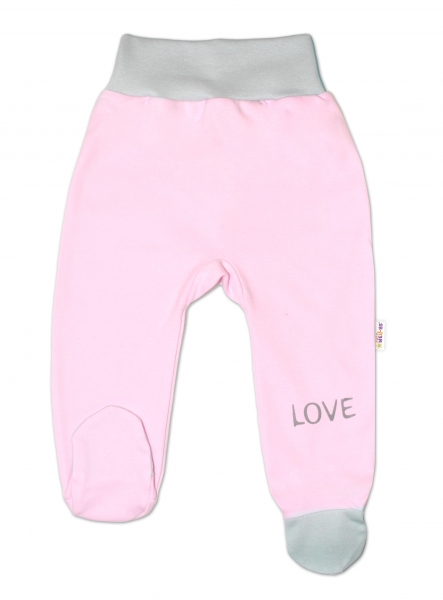 Kojenecké polodupačky, růžové - Love