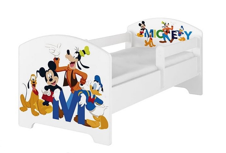 BabyBoo Dětská postel 140 x 70cm Disney - Mickey Friends, bílá R