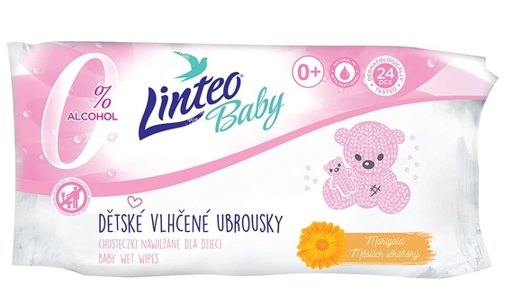 Ubrousky vlhčené - LINTEO BABY Soft&cream - 24ks