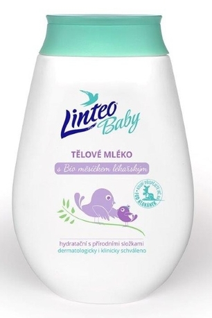 Dětské tělové mléko - BIO s měsíčkem lékařským - Linteo