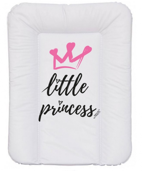 Přebalovací podložka, měkká, Little Princess, 70 x 50 cm, bílá,
