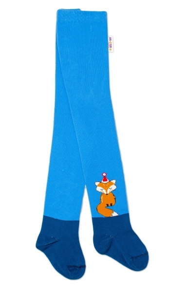 Punčocháče dětské bavlna - FOX modré 