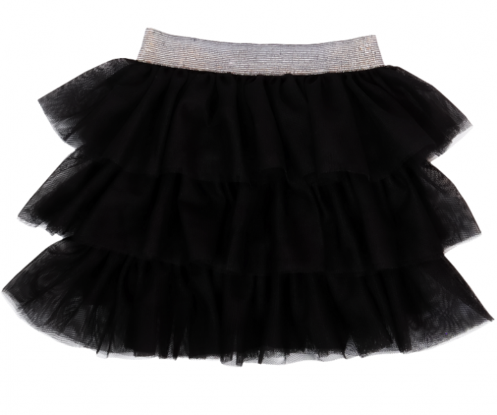 Mamatti Kojenecká tylová sukně, Princezna Puntík - černá s šedým