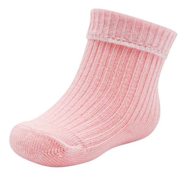 Kojenecké bavlněné ponožky New Baby růžové Velikost 56 (0-3m)