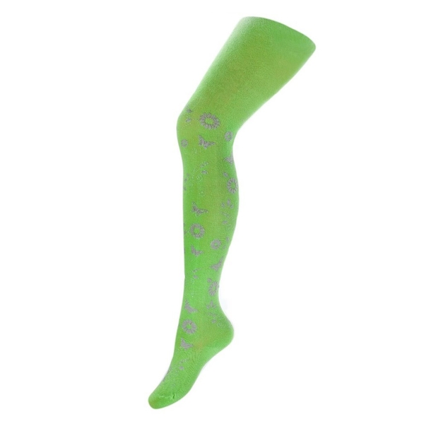 Dětské bavlněné punčocháče 3D New Baby zelené Velikost 128 (7-8