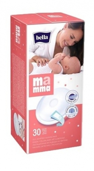 Prsní tampóny/vložky do kojící podprsenky - BELLA MAMMA bílé - 3