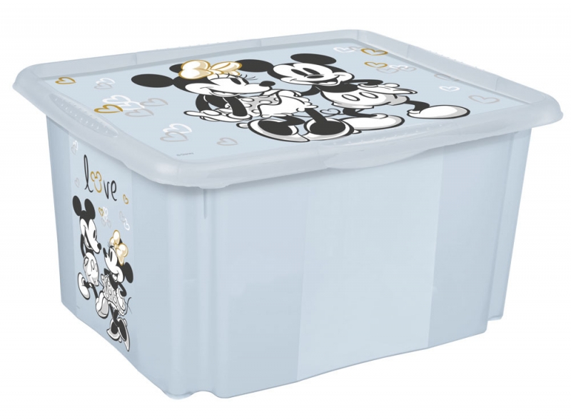 Keeeper Box na hračky Mickey Mouse love 15 l, modrý