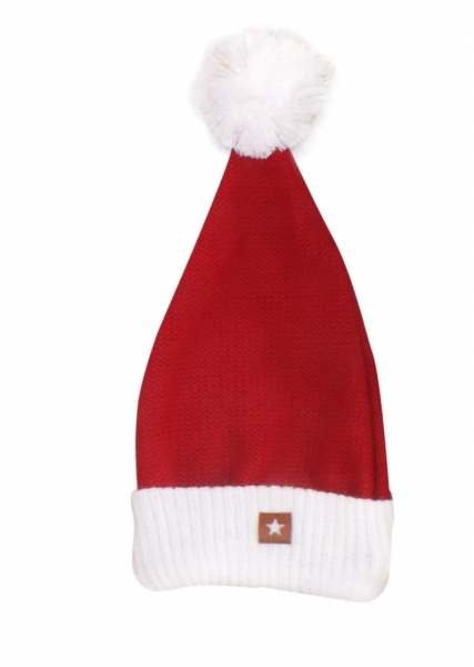 Z&Z Vánoční pletená čepice Baby Santa, červená Velikost koj.