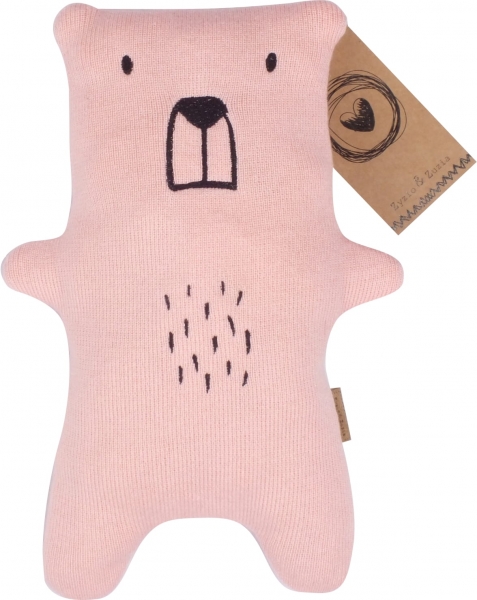 Mazlíček, hračka pro miminka Z&Z Mini Bear 26 cm, růžový