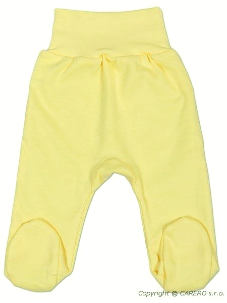 Polodupačky kojenecké bavlna - NEW BABY žluté - vel.50