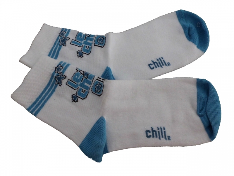 Ponožky dětské bavlna - CHILLI bílo-modré 
