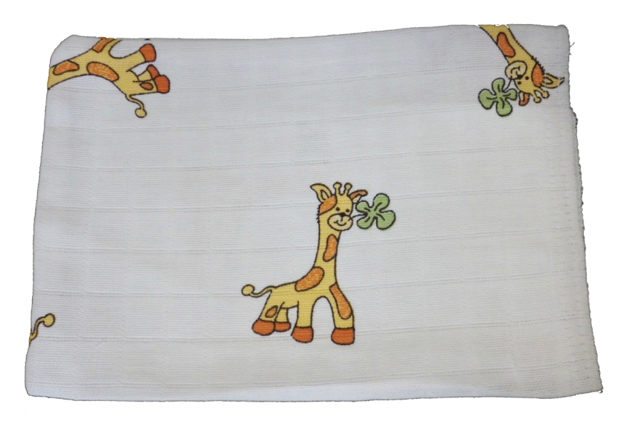 Žínka dětská bavlna - TETRA plenová žirafky - Libštátské závody  