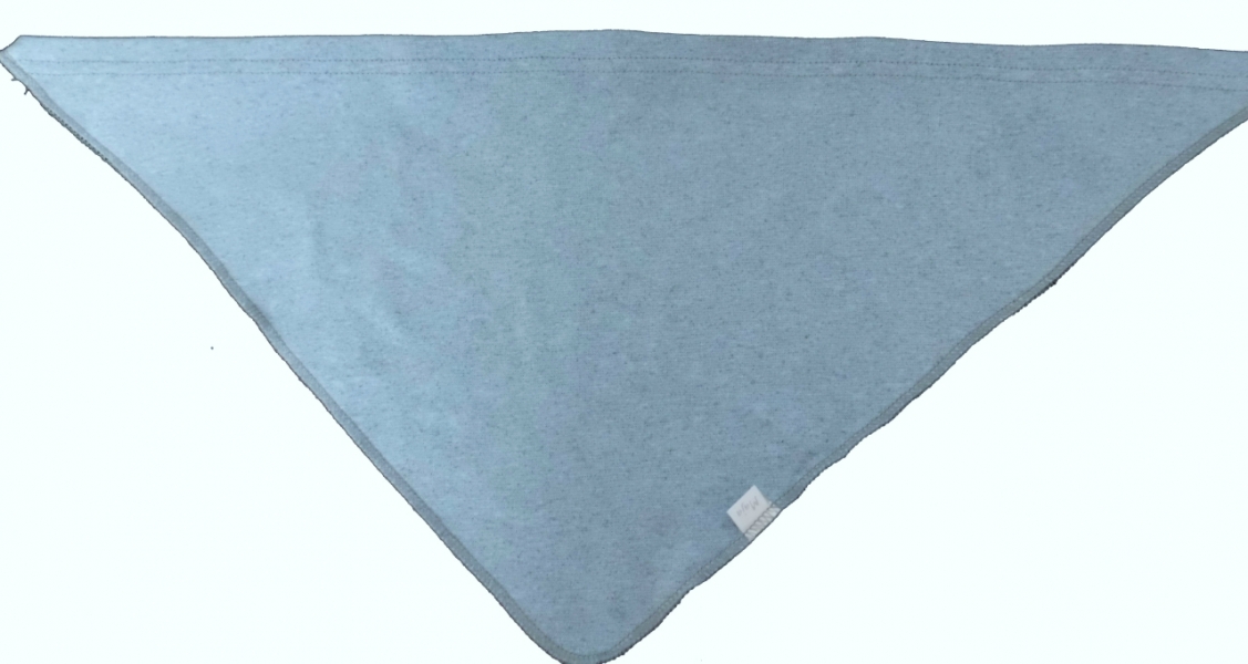 Nákrčník - šátek dětský bavlna - MELÍR modro-šedý 