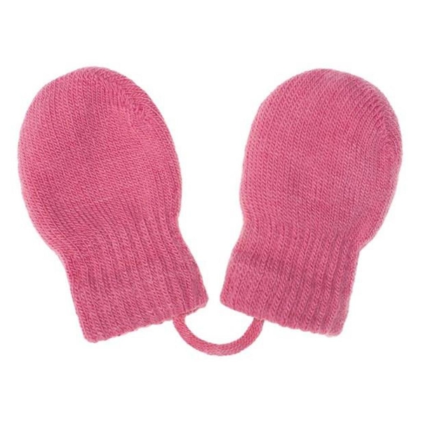 Dětské zimní rukavičky New Baby růžové Velikost 56 (0-3m)