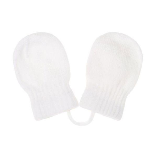 Dětské zimní rukavičky New Baby bílé Velikost 56 (0-3m)