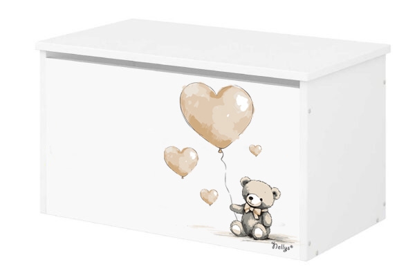 Box na hračky Nellys - Teddy love - béžový