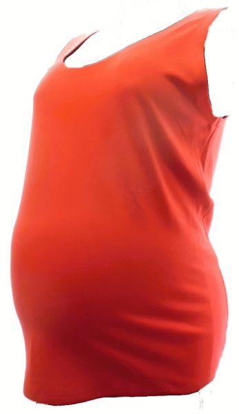 Těhotenské tričko - TÍLKO červené