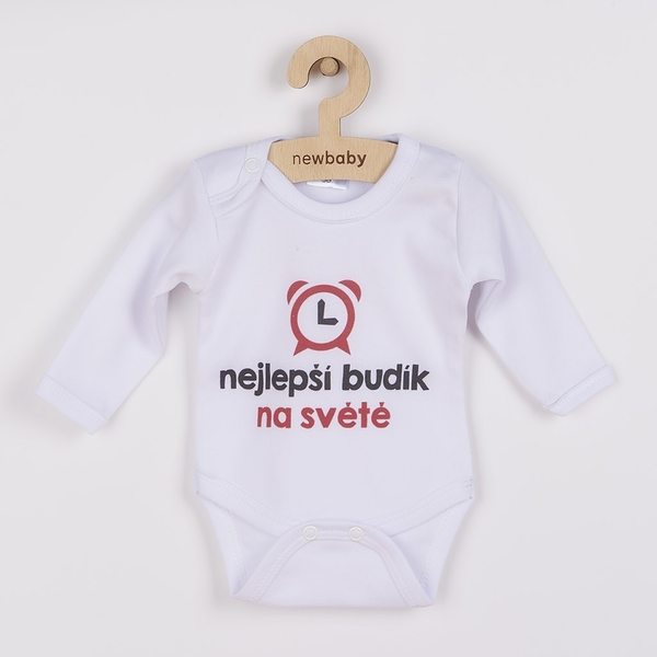 Body s potiskem New Baby nejlepší budík na světě Velikost 80 (9-