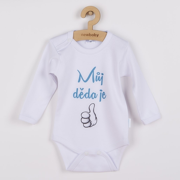 Body s potiskem New Baby Můj děda je jednička Velikost 62 (3-6m)