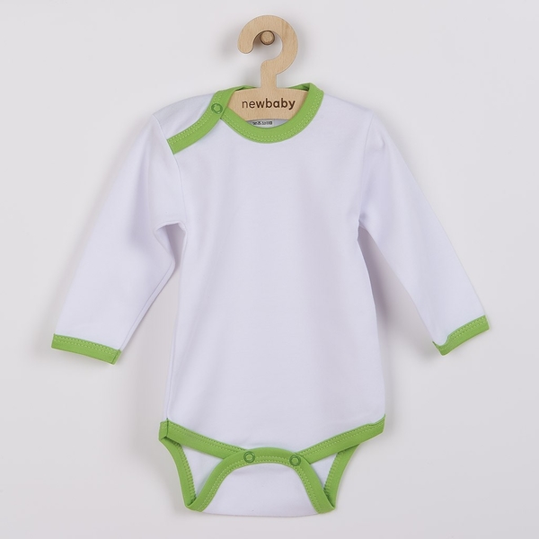 Kojenecké body New Baby s zeleným lemem Velikost 68 (4-6m)