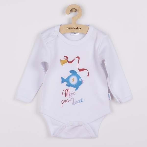 Body s potiskem New Baby Moje první Vánoce Velikost 56 (0-3m)