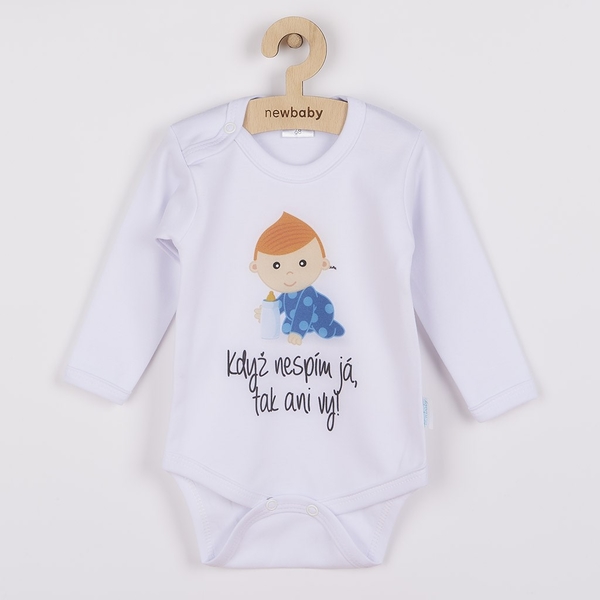 Body s potiskem New Baby Když nespím já, tak ani vy Velikost 68