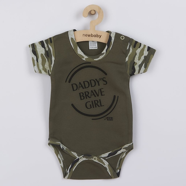 Kojenecké body s krátkým rukávem New Baby Army girl Velikost 62