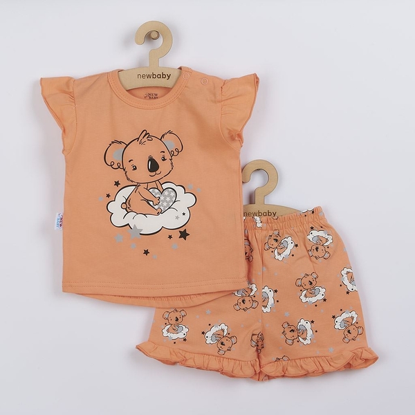 Dětské letní pyžamko New Baby Dream lososové Velikost 80 (9-12m)