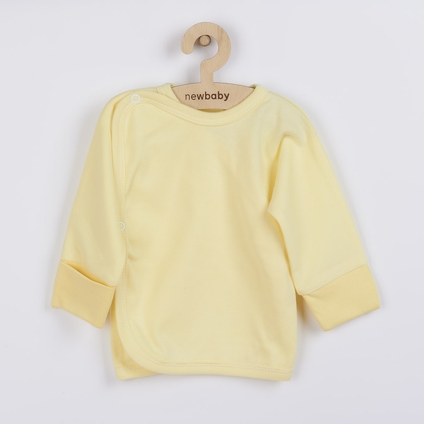 Kojenecká košilka s bočním zapínáním New Baby žlutá Velikost 68